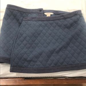 Sundance Quilted Blue wrap miniSkirt